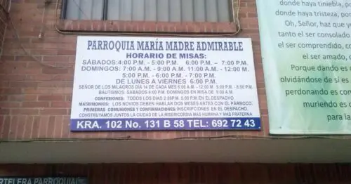 IGLESIA MARIA MADRE ADMIRABLE IGLESIA MARIA MADRE ADMIRABLE